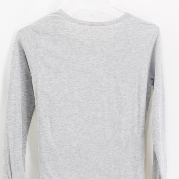 90s Vintage NATIONAL JEAN COMPANY Gray Long Sleeve T-Shirt - Picture 9 of 11